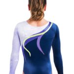 ERVY Samt, Velvet, Turnanzug, Wettkampfanzug, leotard HEKLA