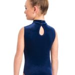 ERVY Samt, Velvet, Turnanzug, Wettkampfanzug, leotard FERNANDA