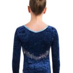 ERVY Samt, Velvet, Turnanzug, Wettkampfanzug, leotard CHARISMA
