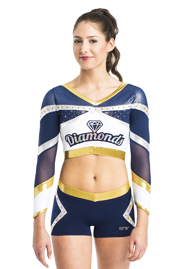 Cheer Crop-Top OREGON/1 - Gymnastics leotards, unitards and more