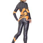 Voltigieranzug NARANJA in der Farbe schwarz grau orange