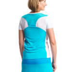 Tennis T-Shirt mit einem Rundhals hinten