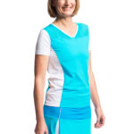 Tennis T-Shirt mit einem V-Ausschnitt vorne