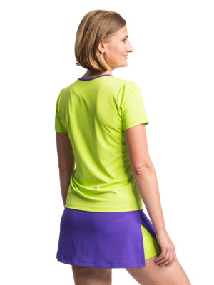 Tennisrock mit Innenhose in Kontrastfarbe
