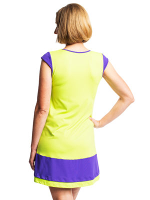 Tenniskleid mit Cap-Ärmeln und einem Rundhals hinten