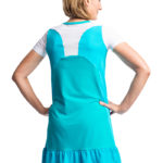 Tenniskleid 1/4 Arm mit einem Rundhalsausschnitt hinten