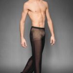 lange schwarze Tüllhose für Männer
