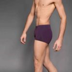 Basic Hotpant Herren Aubergine