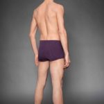 Basic Hotpant Herren Aubergine