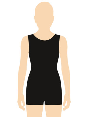 ERVY Basic Catsuit ohne Arme und mit Rundhals