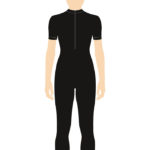 ERVY Basic Overall mit 1/4 Arm, Stehbund und Reißverschluss
