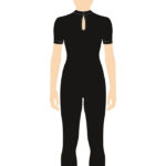 ERVY Basic Overall mit 1/4 Arm, Stehbund und Tropfenverschluss