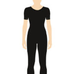 ERVY Basic Overall mit 1/4 Arme und Rundhals