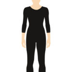 ERVY Basic Overall mit 3/4 Arme und Rundhals