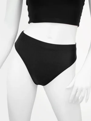 High-Waist Sports Briefs in Matte, Shiny, or Velvet