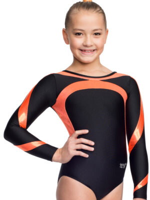 Girls Long Sleeve Gymnastics Leotard ANDROMEDA/1 – Many Colors
