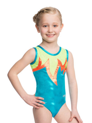 Sleeveless Shiny Gymnastics Leotard SIENNA/5