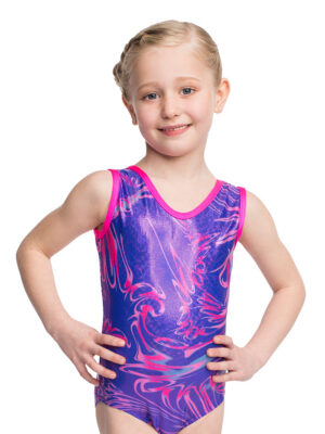 Purple Glitter Gymnastics Leotard JUNO/1